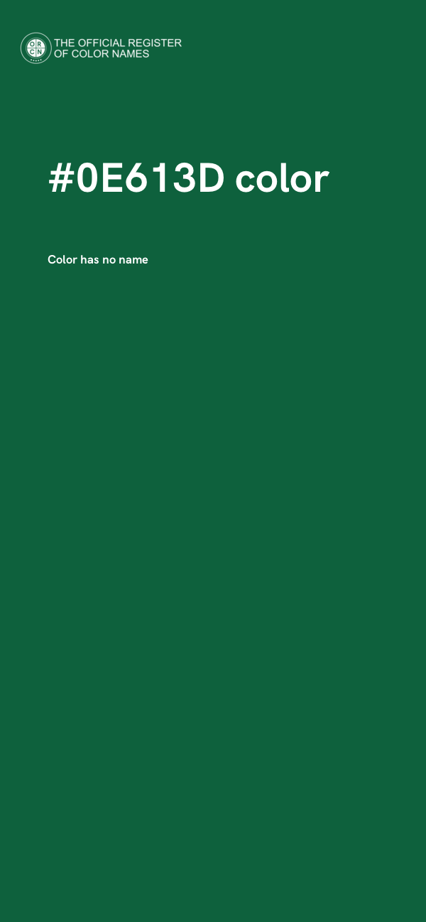 #0E613D color image