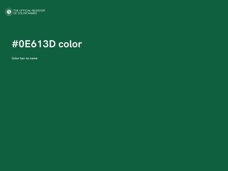 #0E613D color image