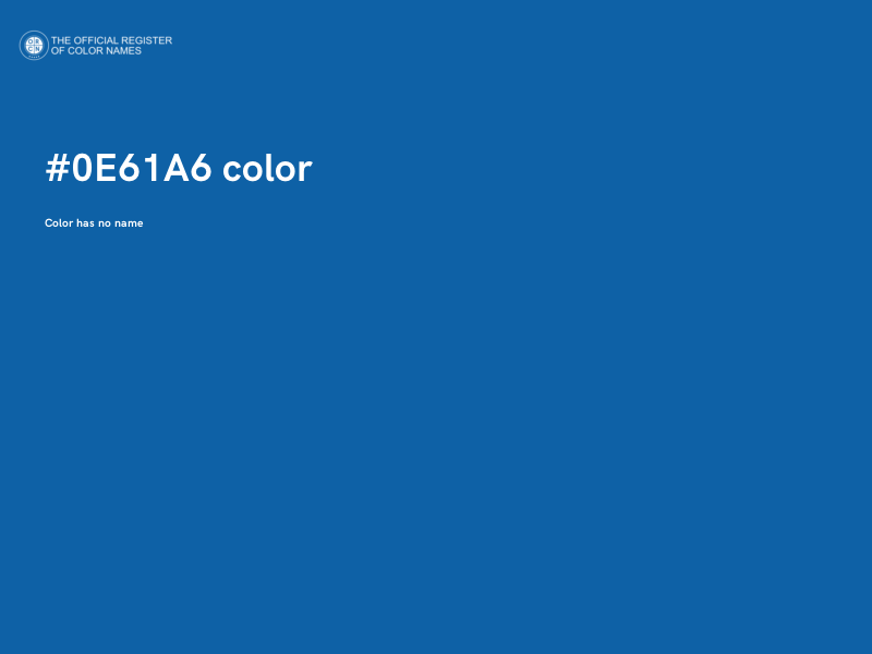 #0E61A6 color image