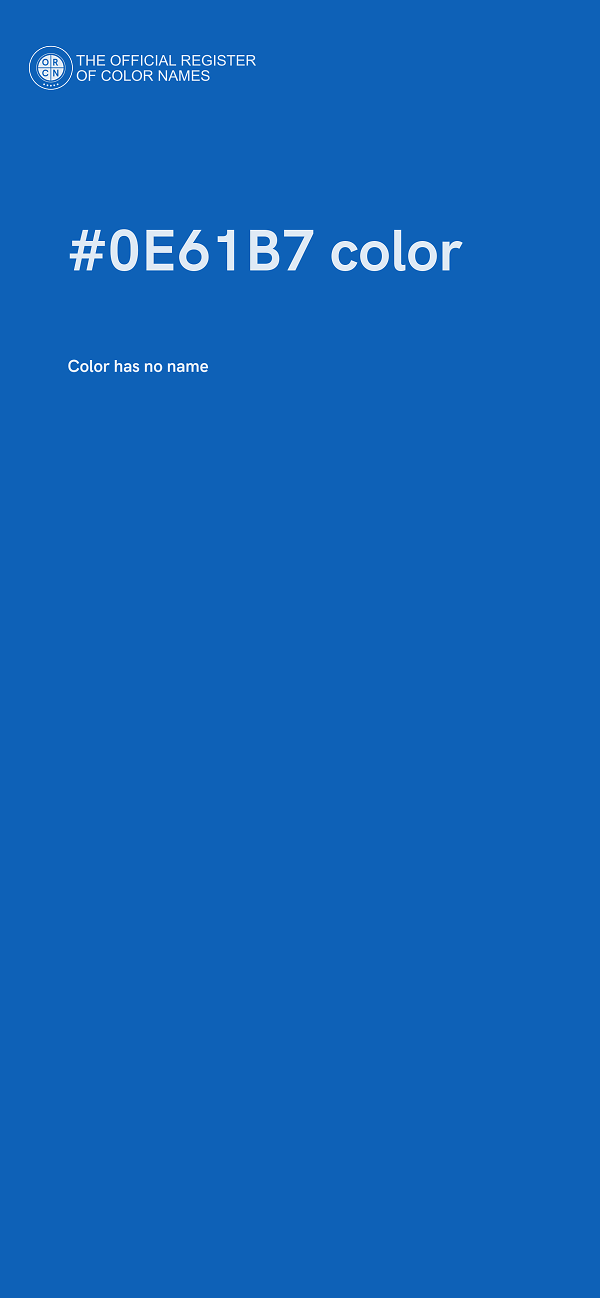 #0E61B7 color image
