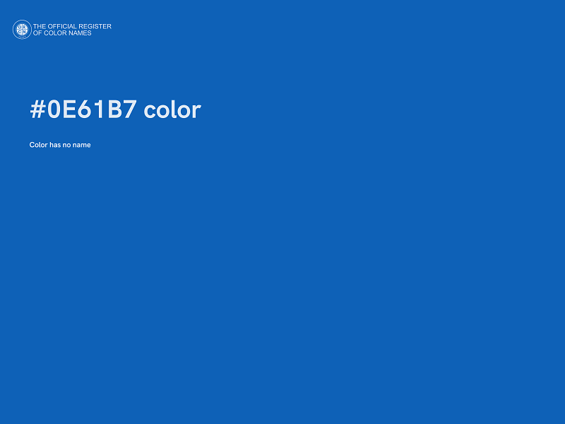 #0E61B7 color image