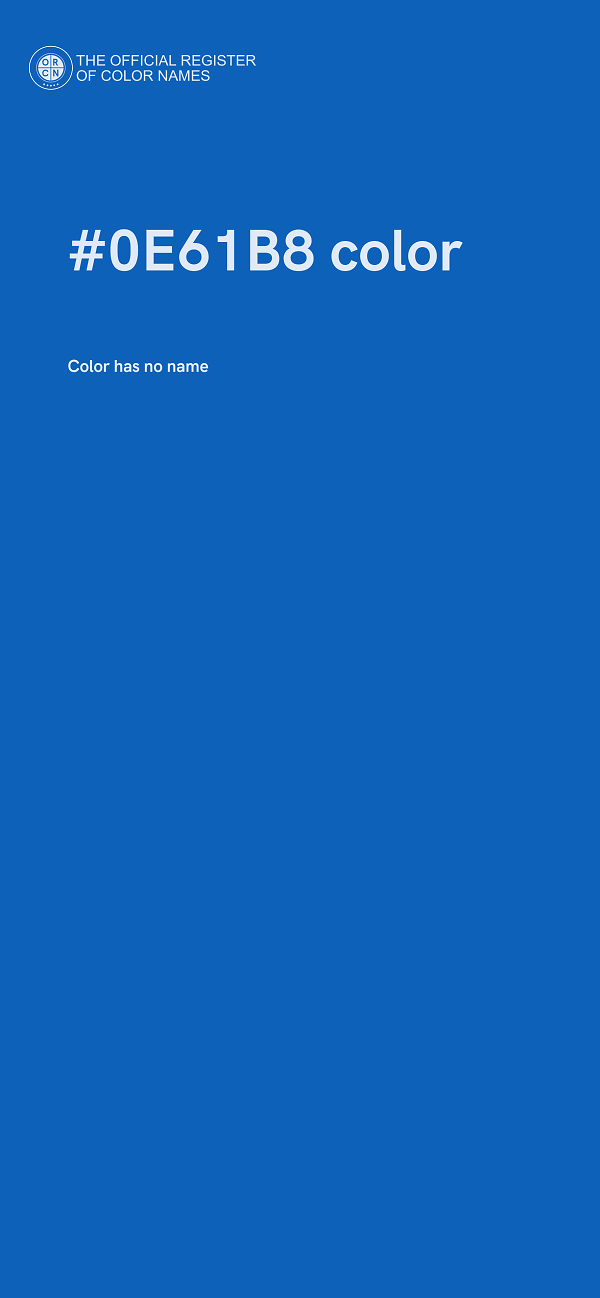 #0E61B8 color image
