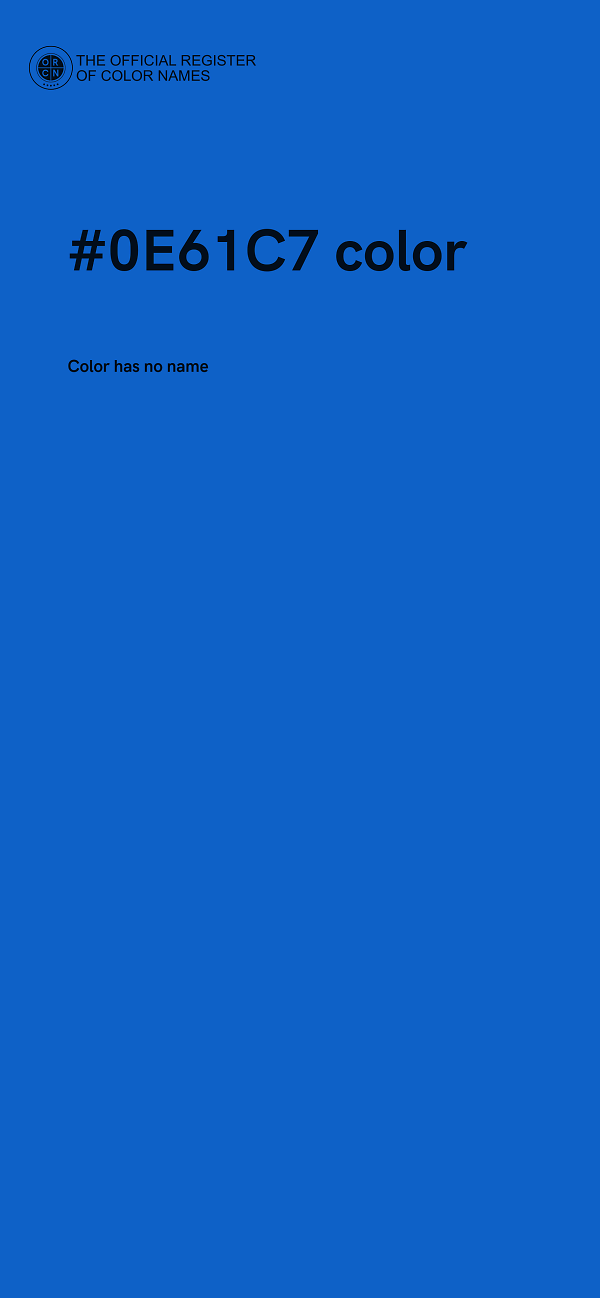 #0E61C7 color image