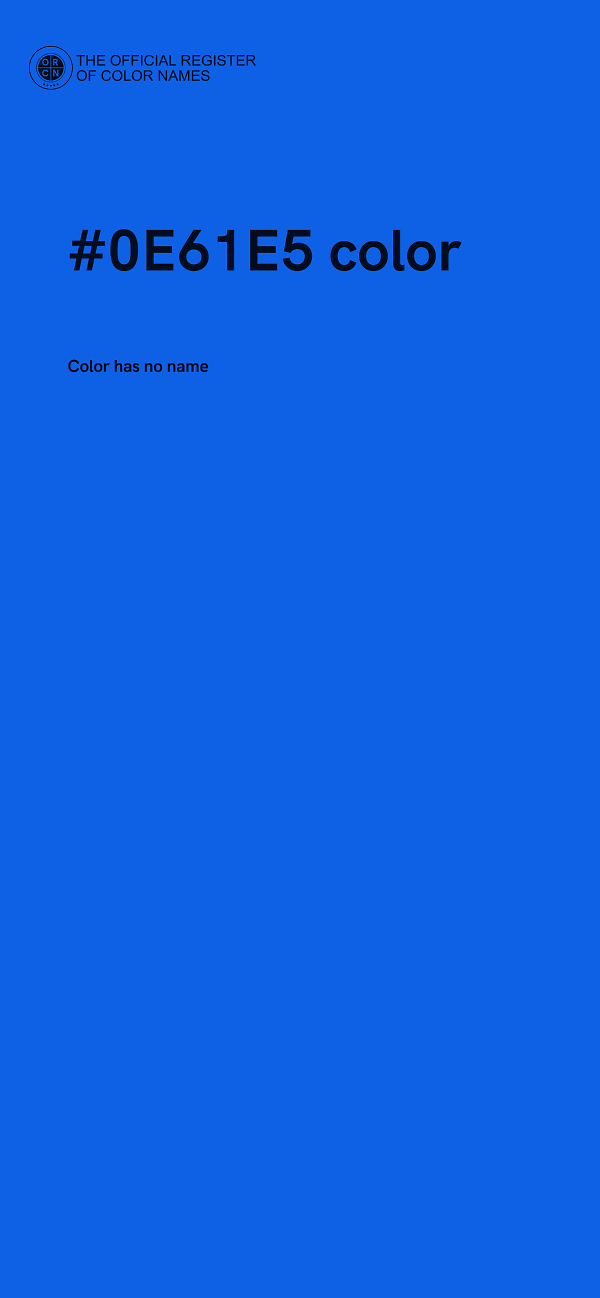 #0E61E5 color image
