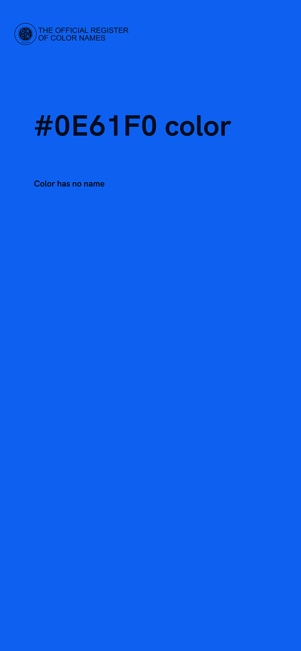 #0E61F0 color image