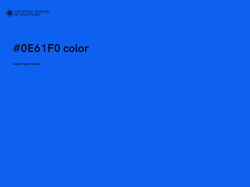 #0E61F0 color image