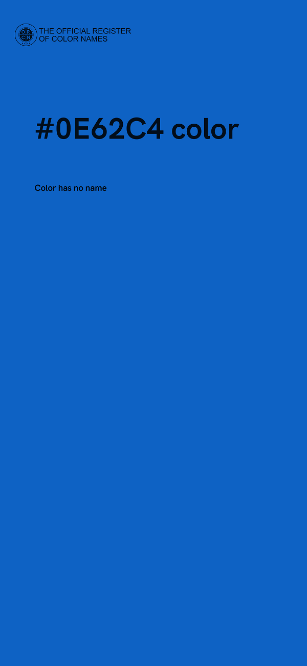 #0E62C4 color image