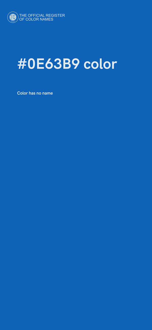 #0E63B9 color image