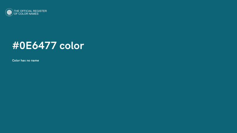 #0E6477 color image