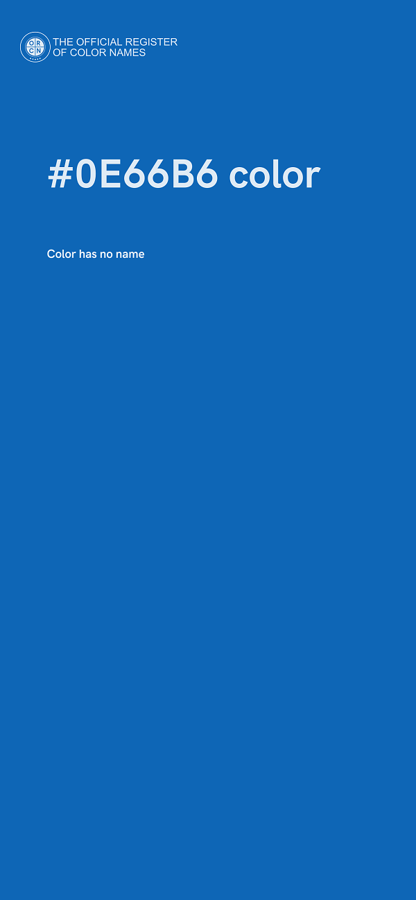 #0E66B6 color image