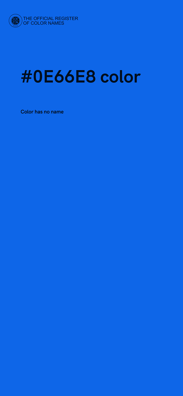 #0E66E8 color image