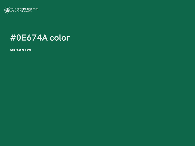 #0E674A color image