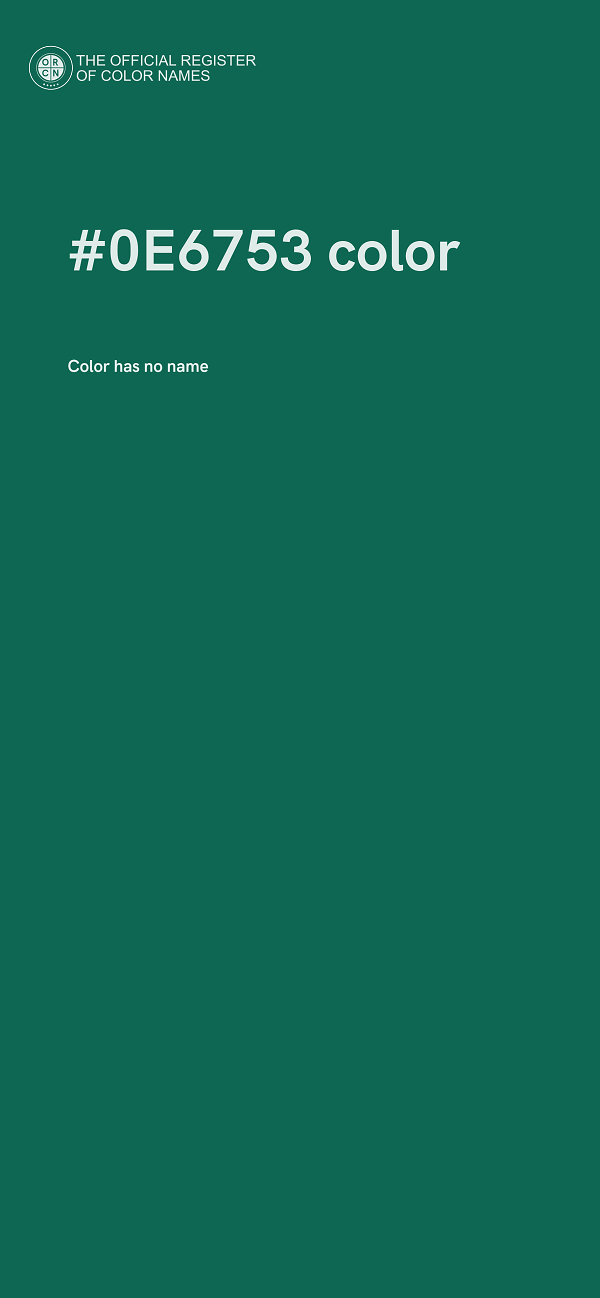 #0E6753 color image