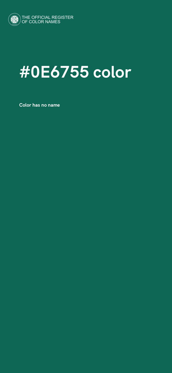 #0E6755 color image