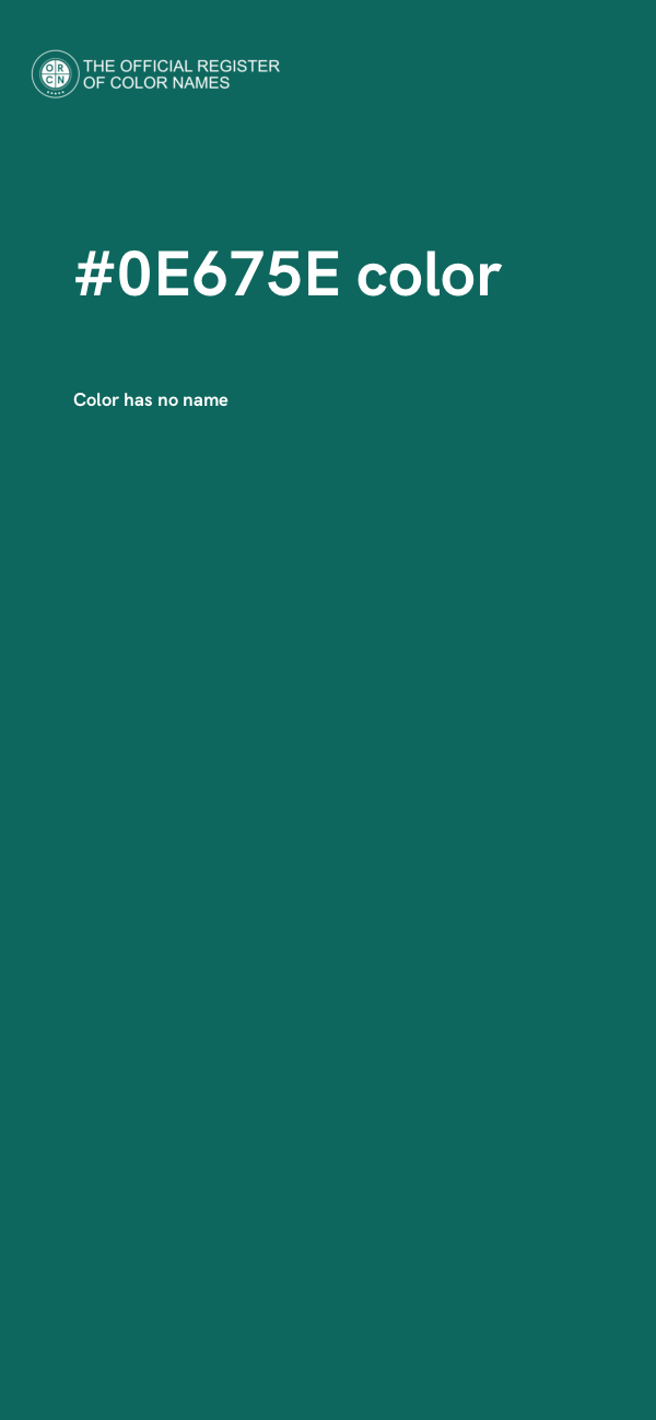 #0E675E color image
