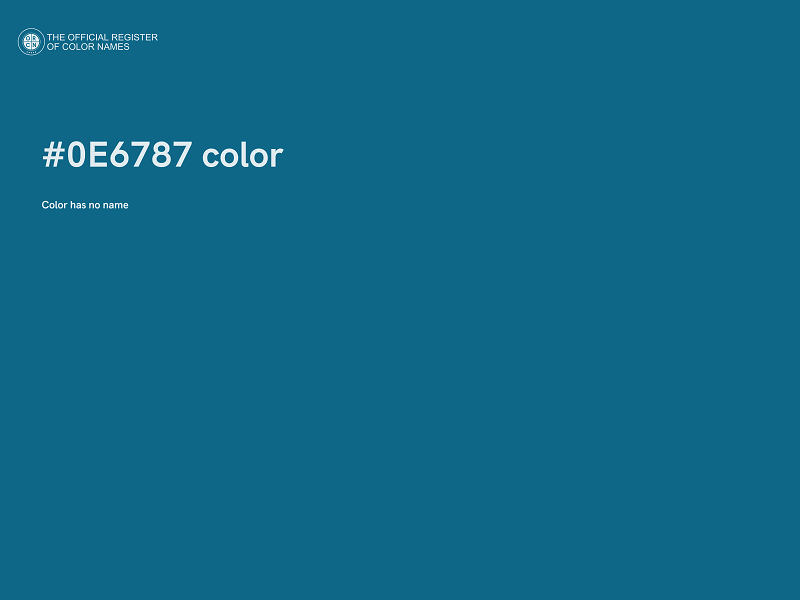 #0E6787 color image