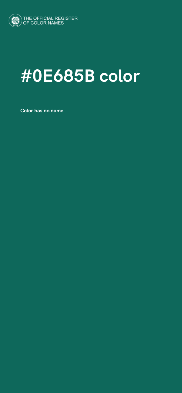 #0E685B color image
