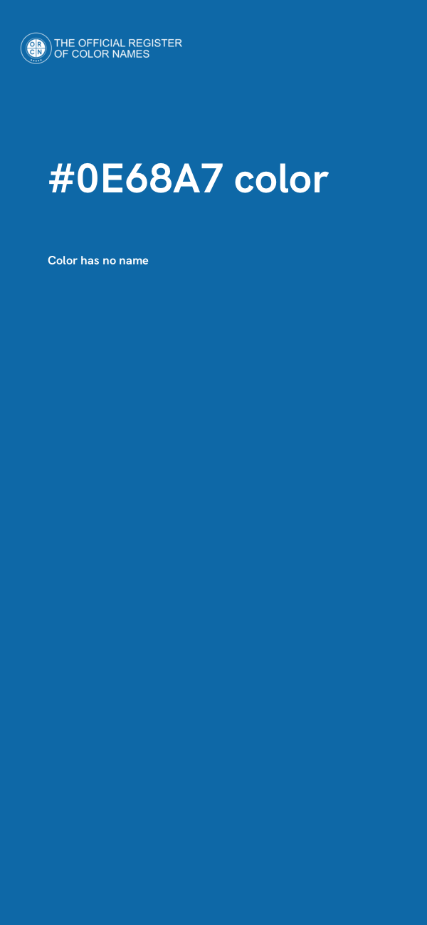 #0E68A7 color image