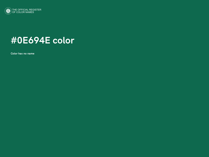 #0E694E color image