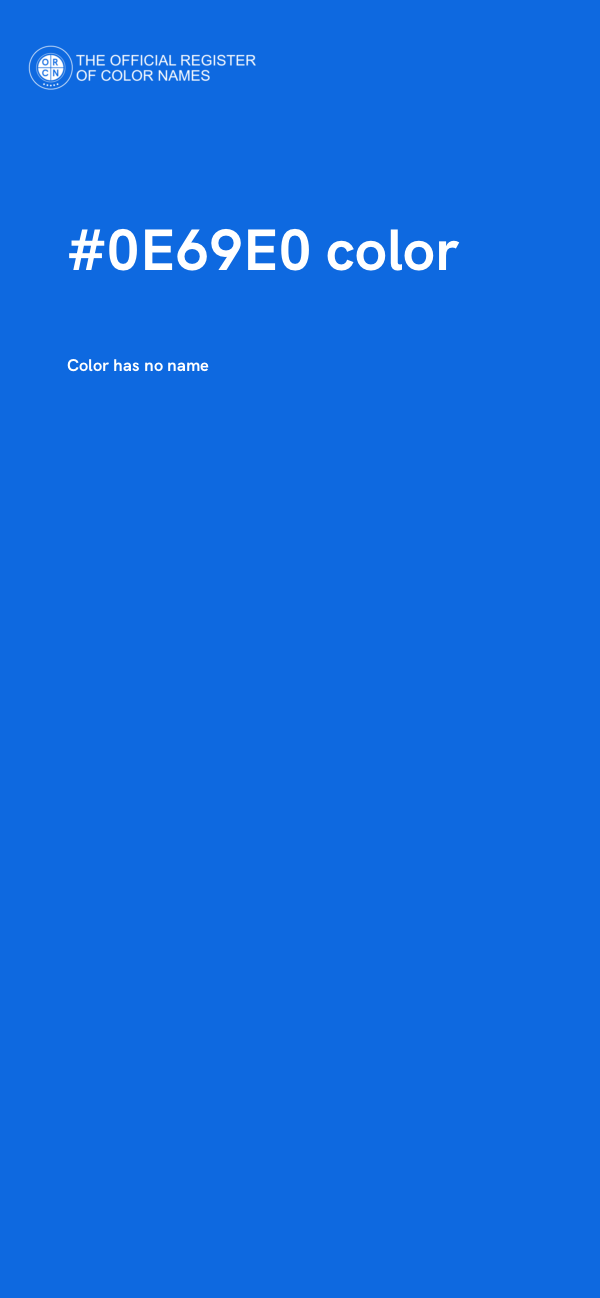 #0E69E0 color image