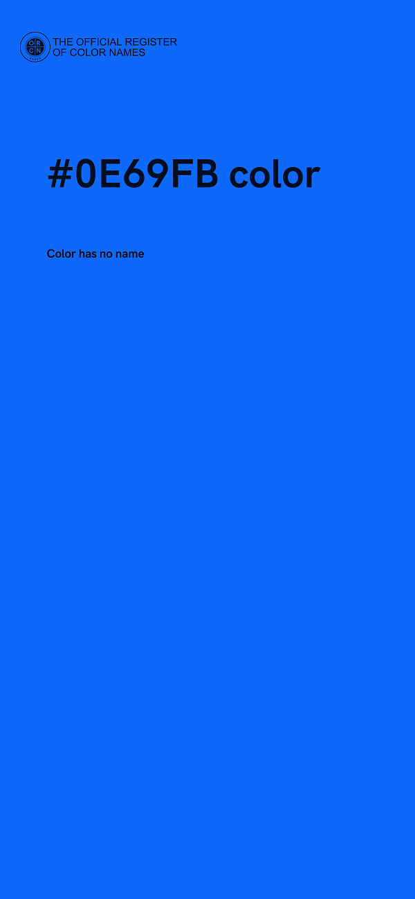 #0E69FB color image