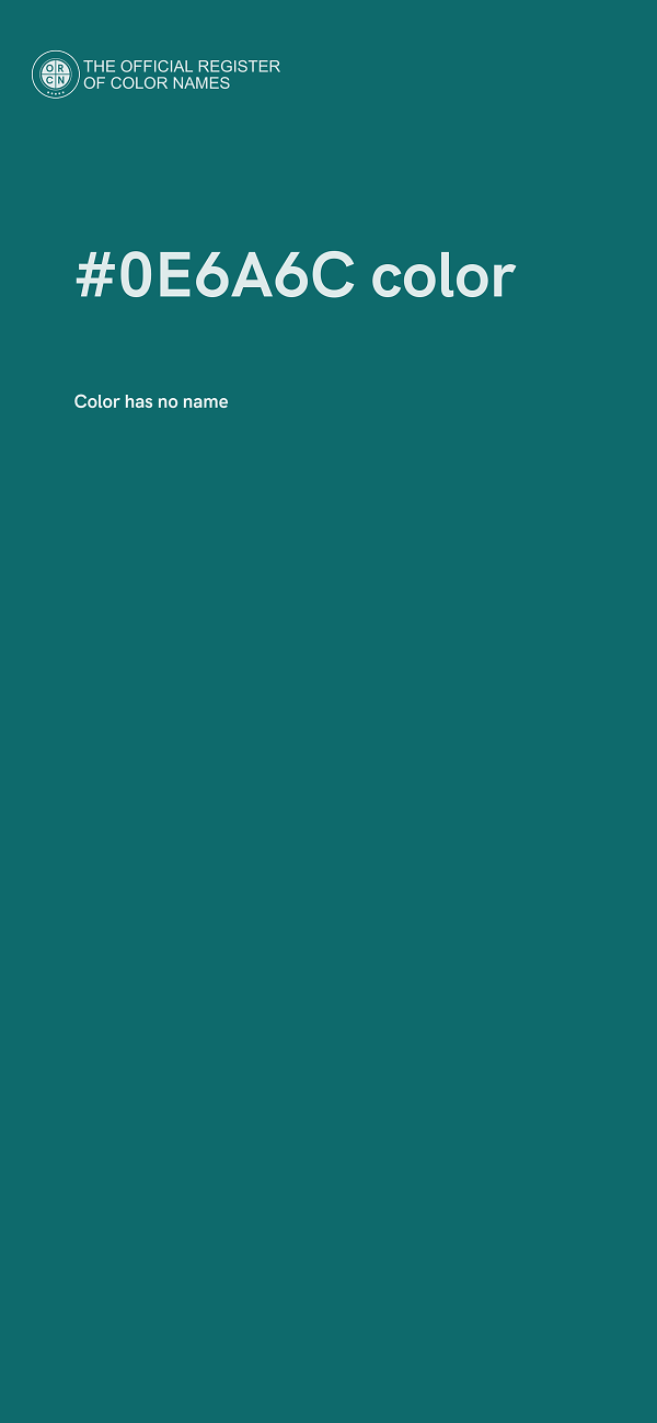 #0E6A6C color image
