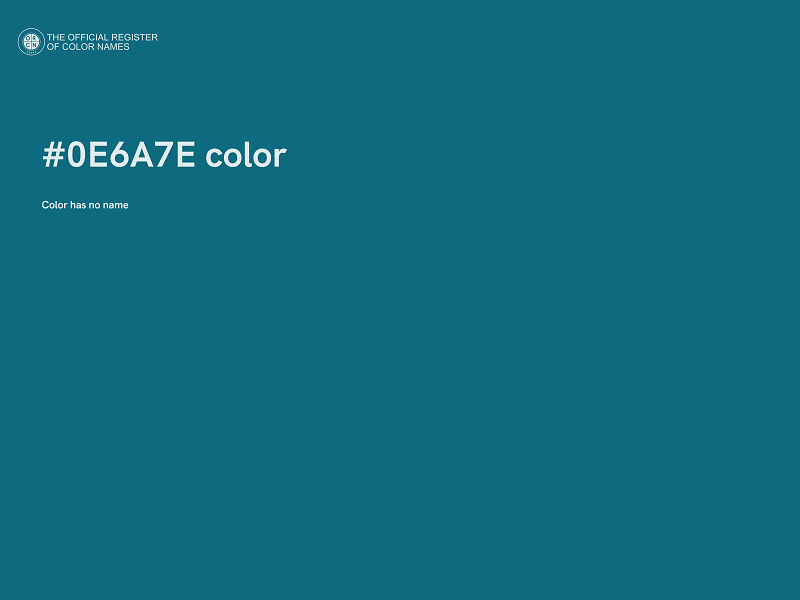 #0E6A7E color image