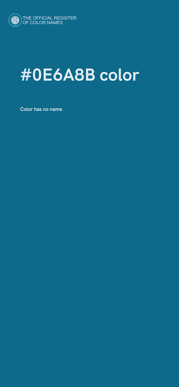 #0E6A8B color image