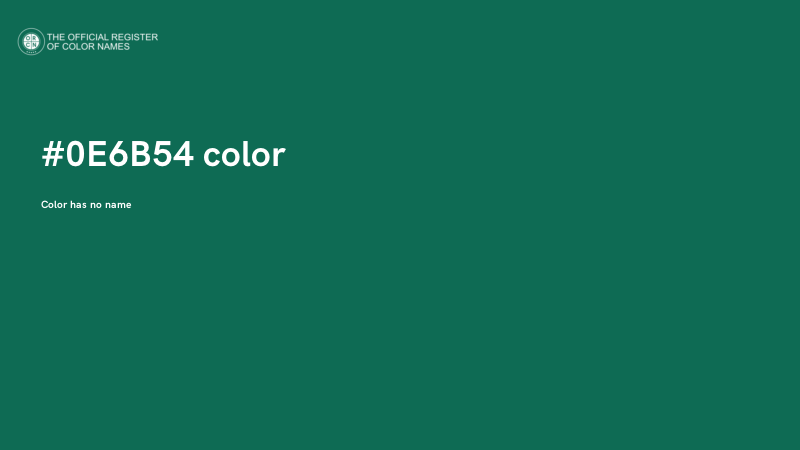 #0E6B54 color image