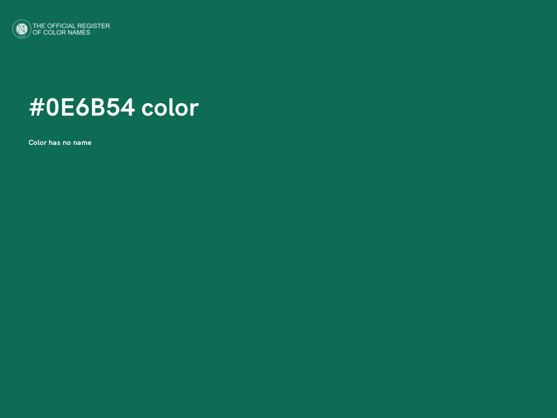 #0E6B54 color image