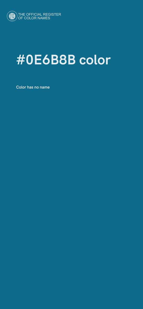 #0E6B8B color image