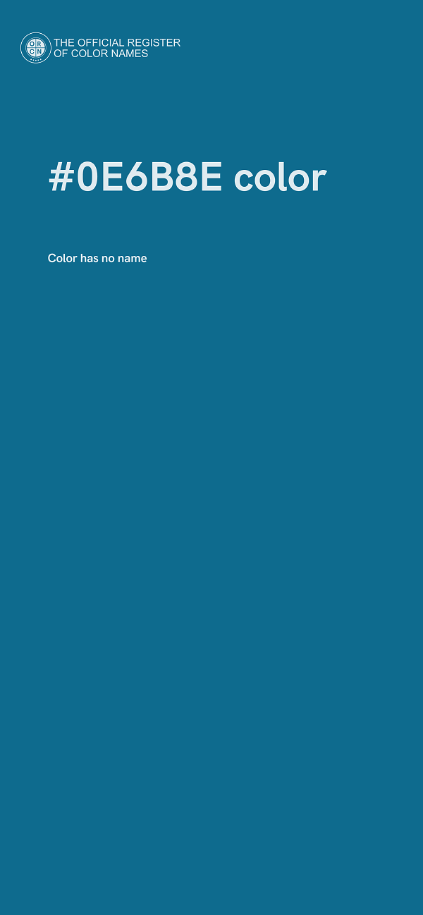 #0E6B8E color image