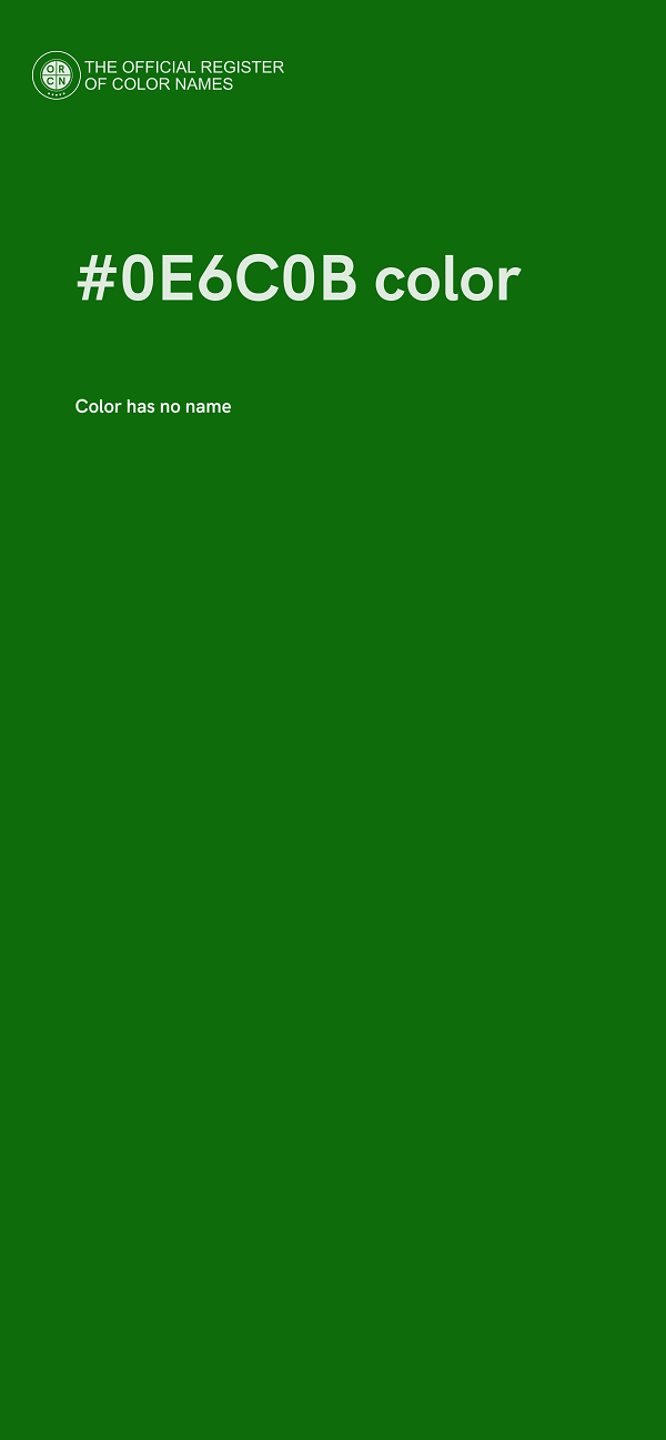 #0E6C0B color image