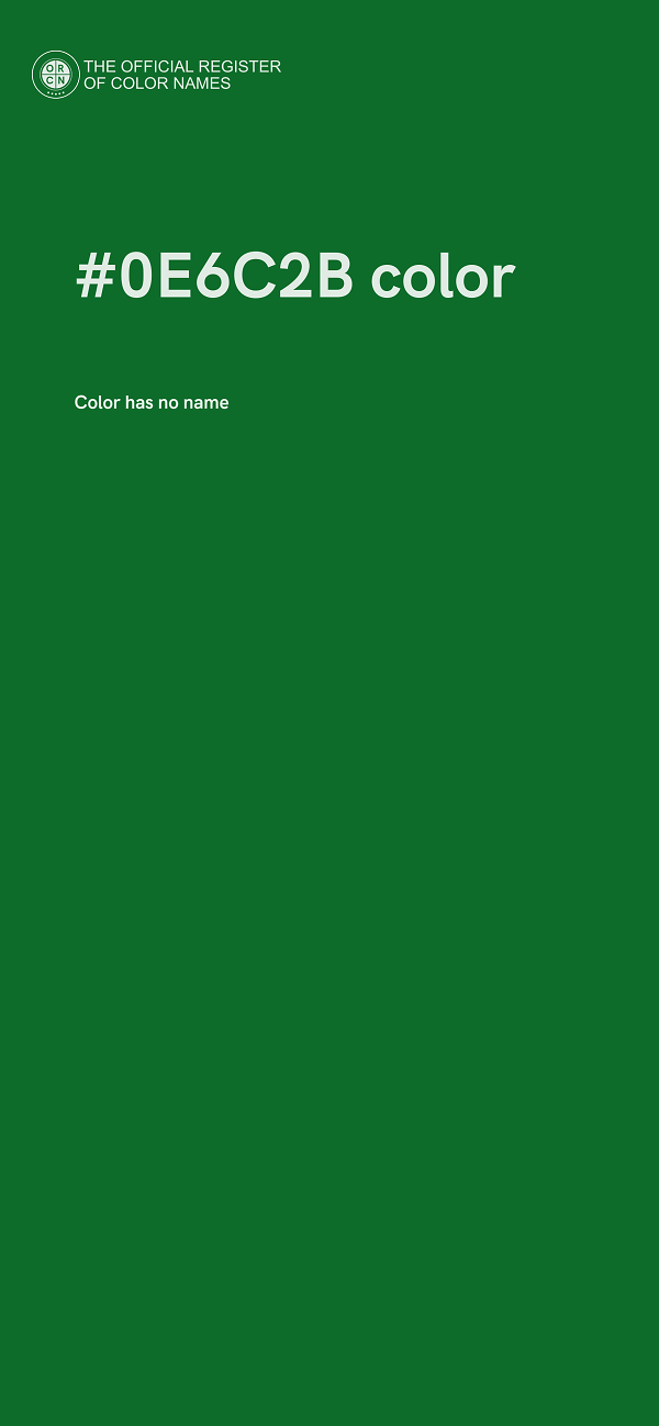#0E6C2B color image