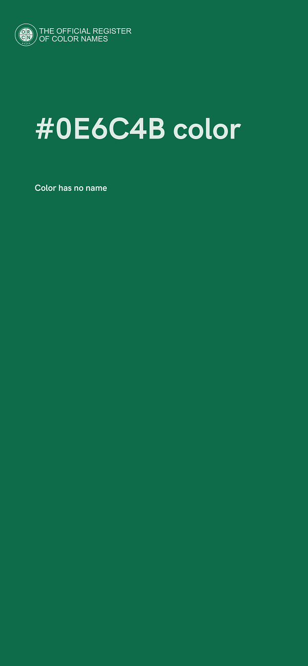 #0E6C4B color image