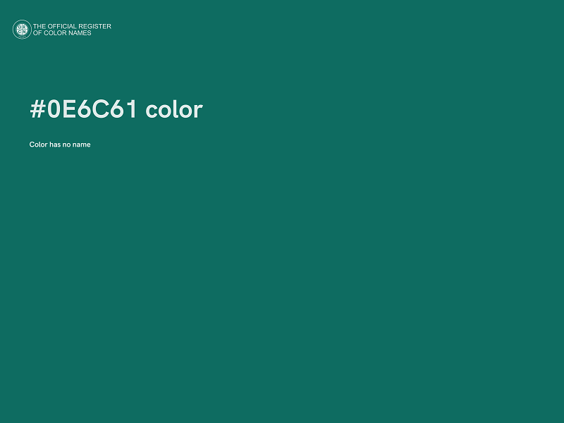 #0E6C61 color image