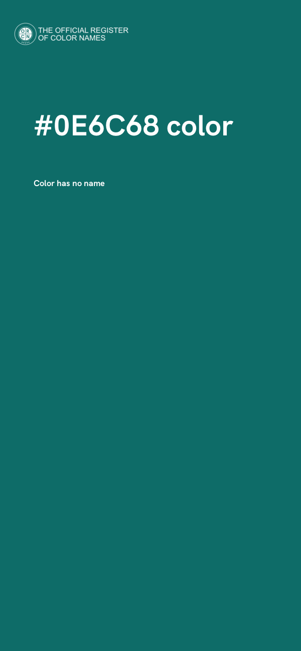 #0E6C68 color image