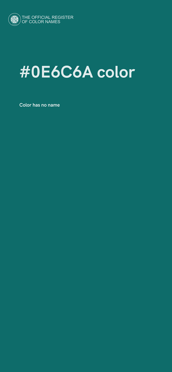#0E6C6A color image
