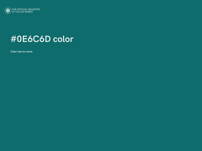 #0E6C6D color image