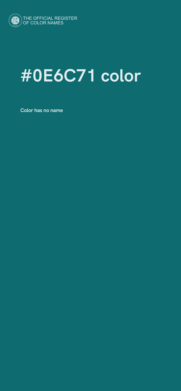 #0E6C71 color image