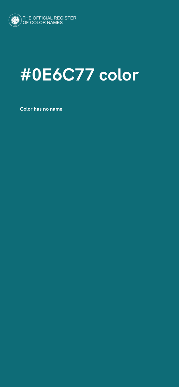 #0E6C77 color image