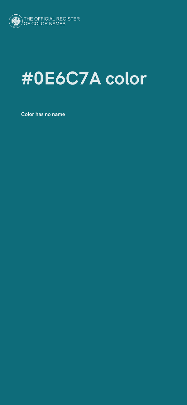 #0E6C7A color image