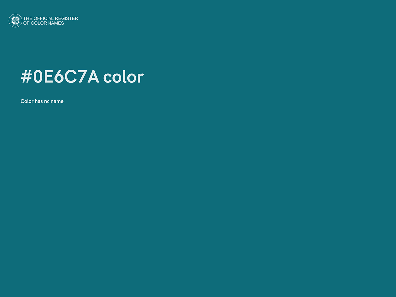 #0E6C7A color image