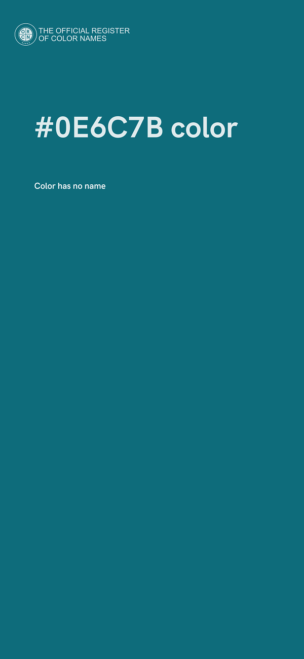 #0E6C7B color image