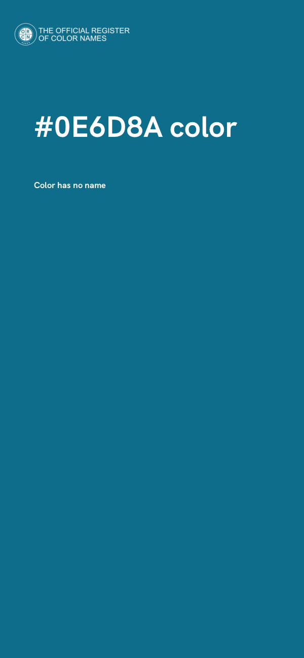 #0E6D8A color image