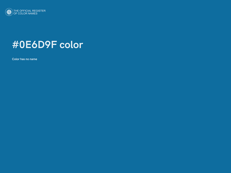 #0E6D9F color image