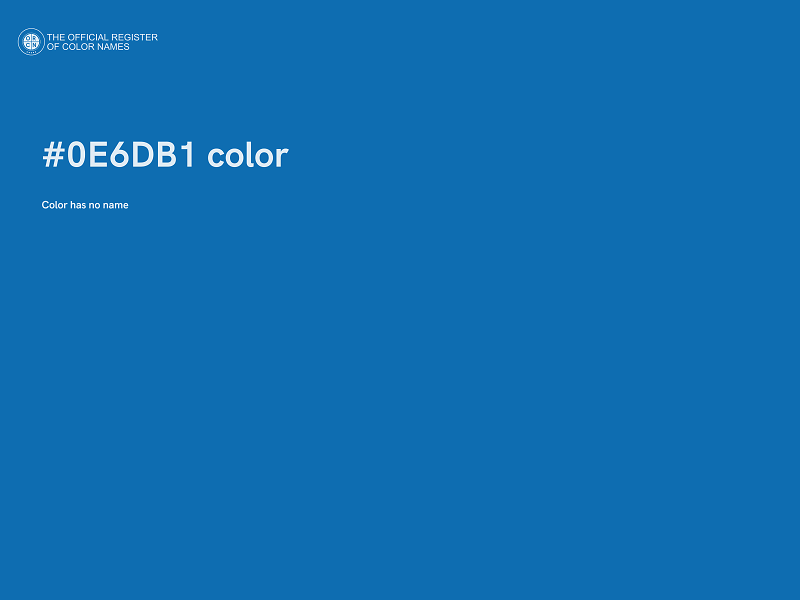 #0E6DB1 color image