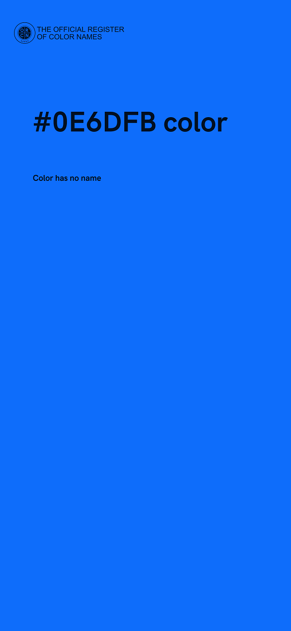 #0E6DFB color image