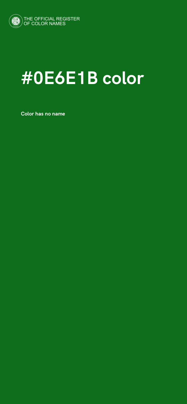 #0E6E1B color image