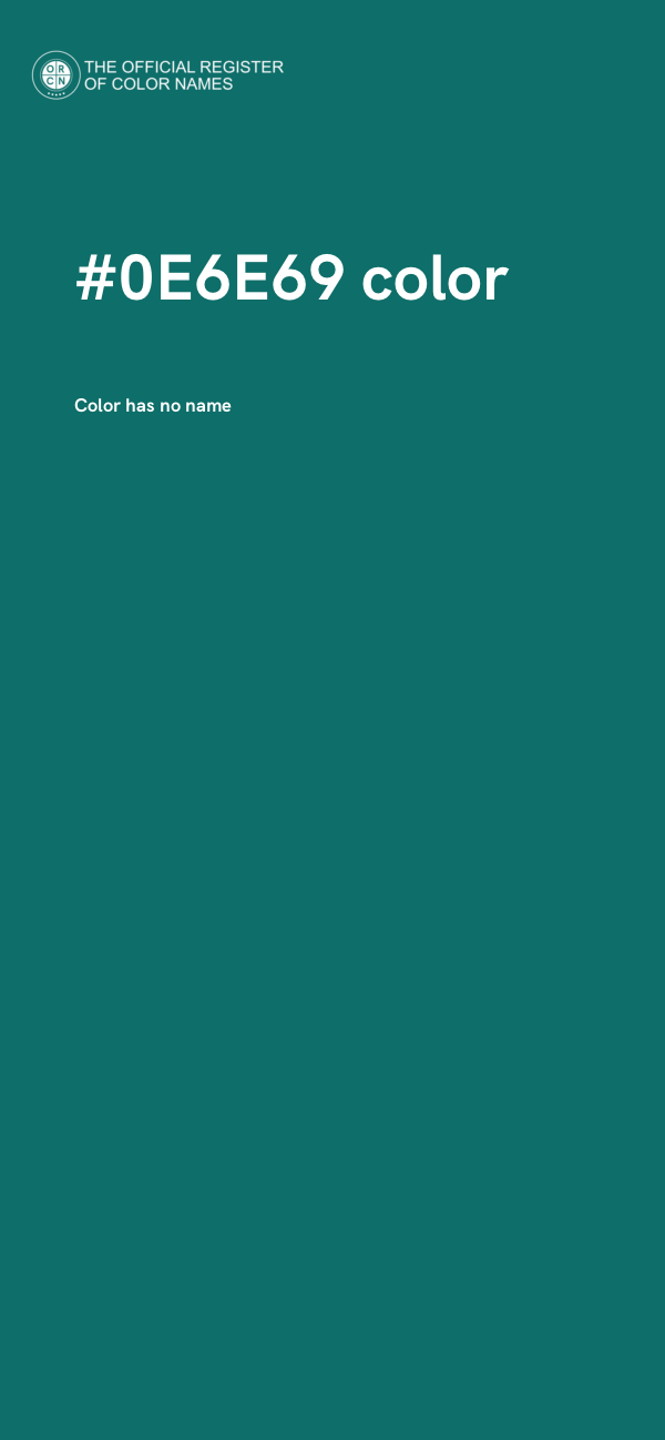 #0E6E69 color image